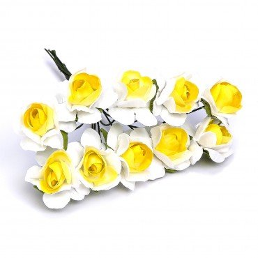 Paper Flowers Yellow And White
