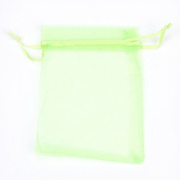 Organza Bags Green 10 x 7. 5