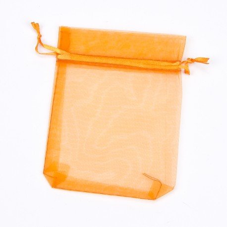 Organza Bags Orange 10 x 7.5 